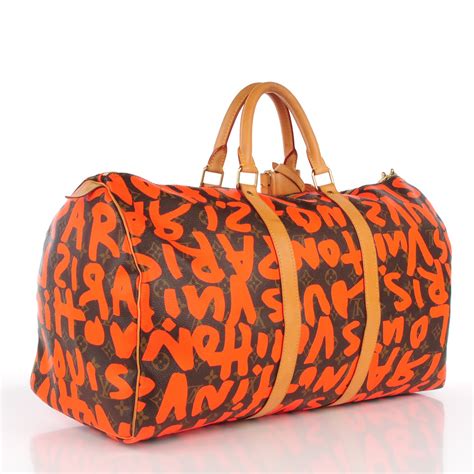 louis vuitton graffiti keepall 50|louis vuitton keepall 50 price.